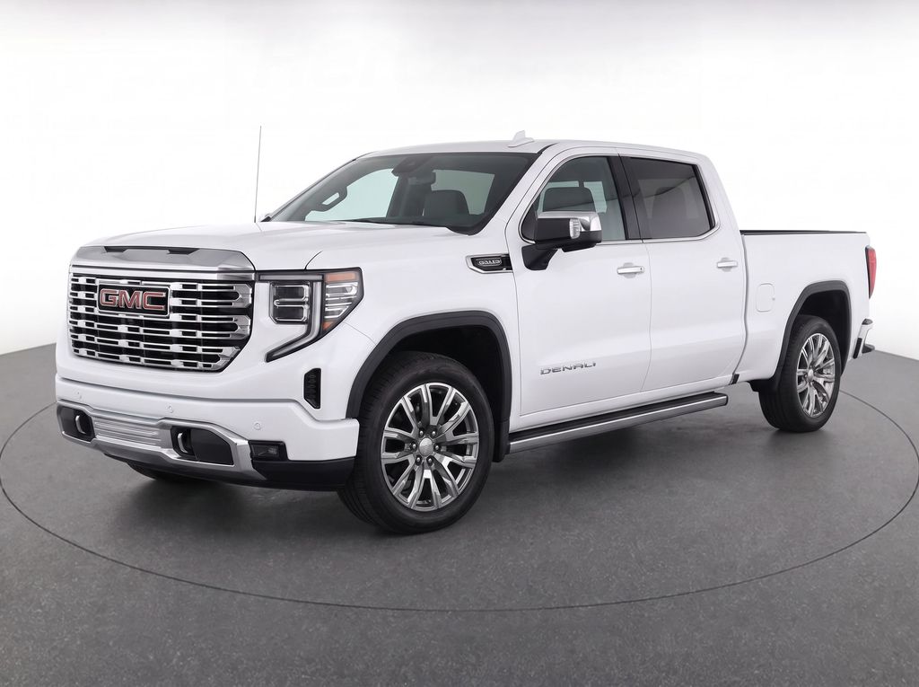White Frost Tricoat 2024 GMC Sierra 1500 Pickup Truck Four-Wheel Drive Automatic