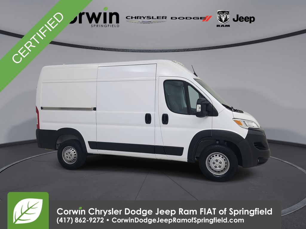 Bright White Clearcoat 2025 RAM ProMaster Van 9-Speed Automatic
