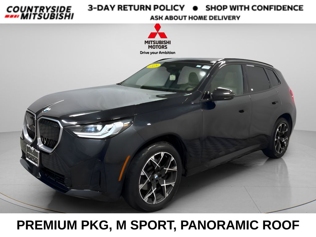 Black Sapphire Metallic 2025 BMW X3 SUV / Crossover All-Wheel Drive 8-Speed Automatic