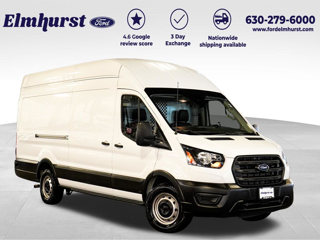 Oxford White 2020 Ford Transit Cargo Van Rear-Wheel Drive