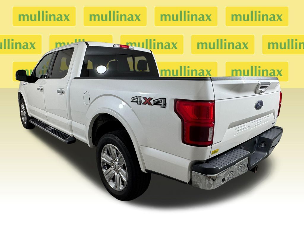 2019 White Platinum Clearcoat Metallic Ford F-150 Lariat 4X4 Truck