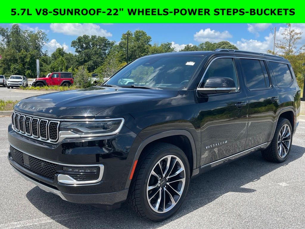 Diamond Black Crystal Pearlcoat 2022 Jeep Wagoneer SUV / Crossover 4X2 8-Speed Automatic
