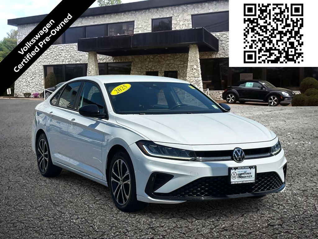 White 2025 Volkswagen Jetta Sport FWD Sedan Front-Wheel Drive 8-Speed Automatic