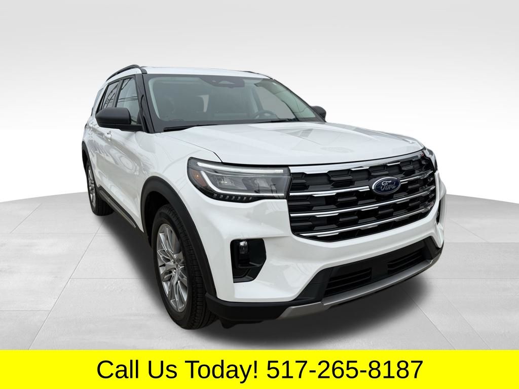 Star White Metallic Tri-Coat 2025 Ford Explorer Active AWD SUV / Crossover All-Wheel Drive Automatic