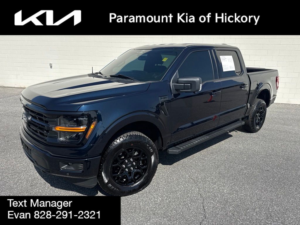 Blue Metallic 2025 Ford F-150 Pickup Truck Four-Wheel Drive Automatic