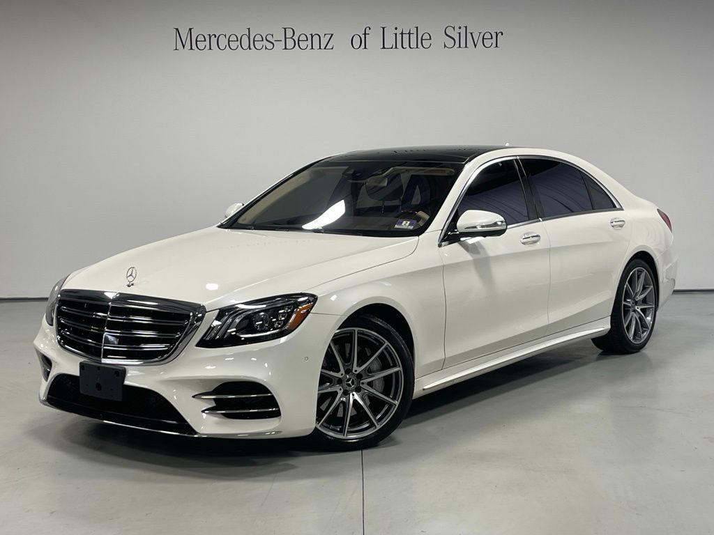 White 2019 Mercedes-Benz S-Class S 560 4MATIC AWD Sedan All-Wheel Drive 9-Speed Automatic