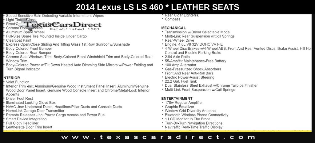 2014 Lexus LS 460 11