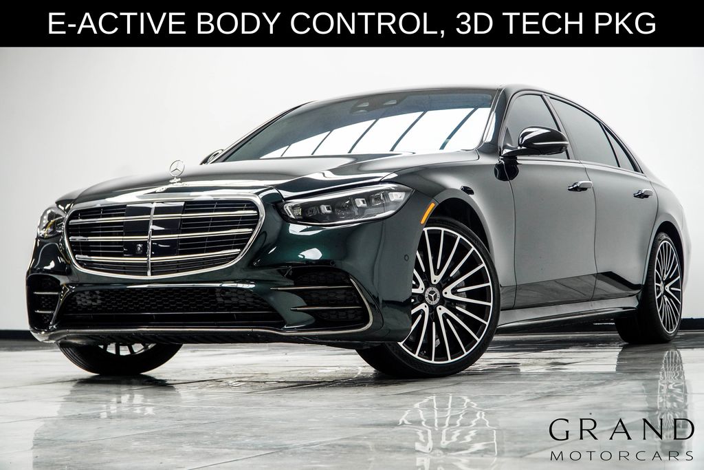 Green 2023 Mercedes-Benz S-Class Sedan All-Wheel Drive 9-Speed Automatic