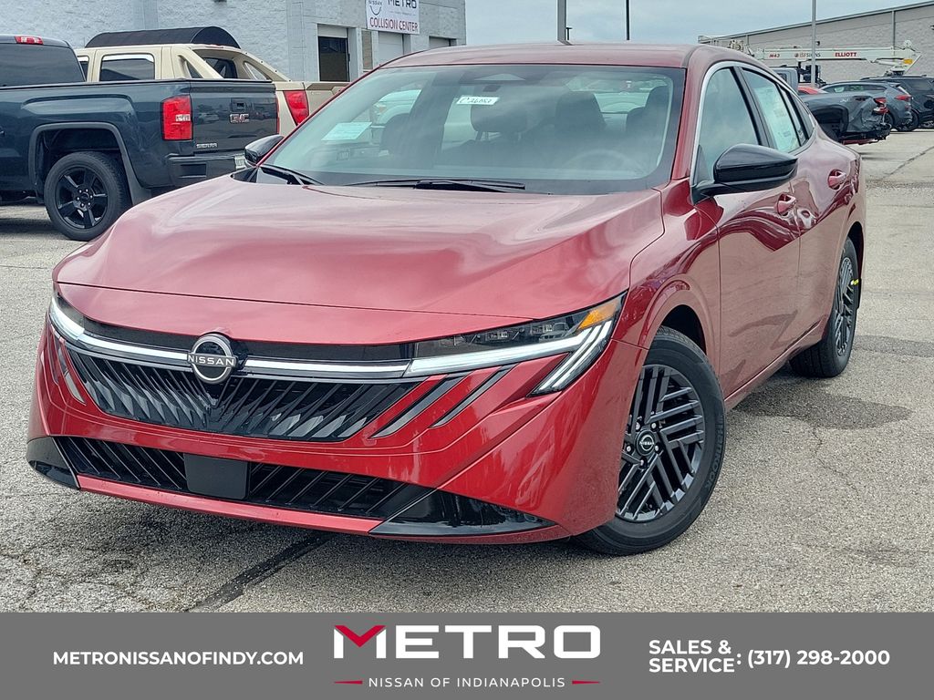Red (Scarlet Ember Tintcoat) 2026 Nissan Sentra Sedan Front-Wheel Drive Continuously Variable Transmission