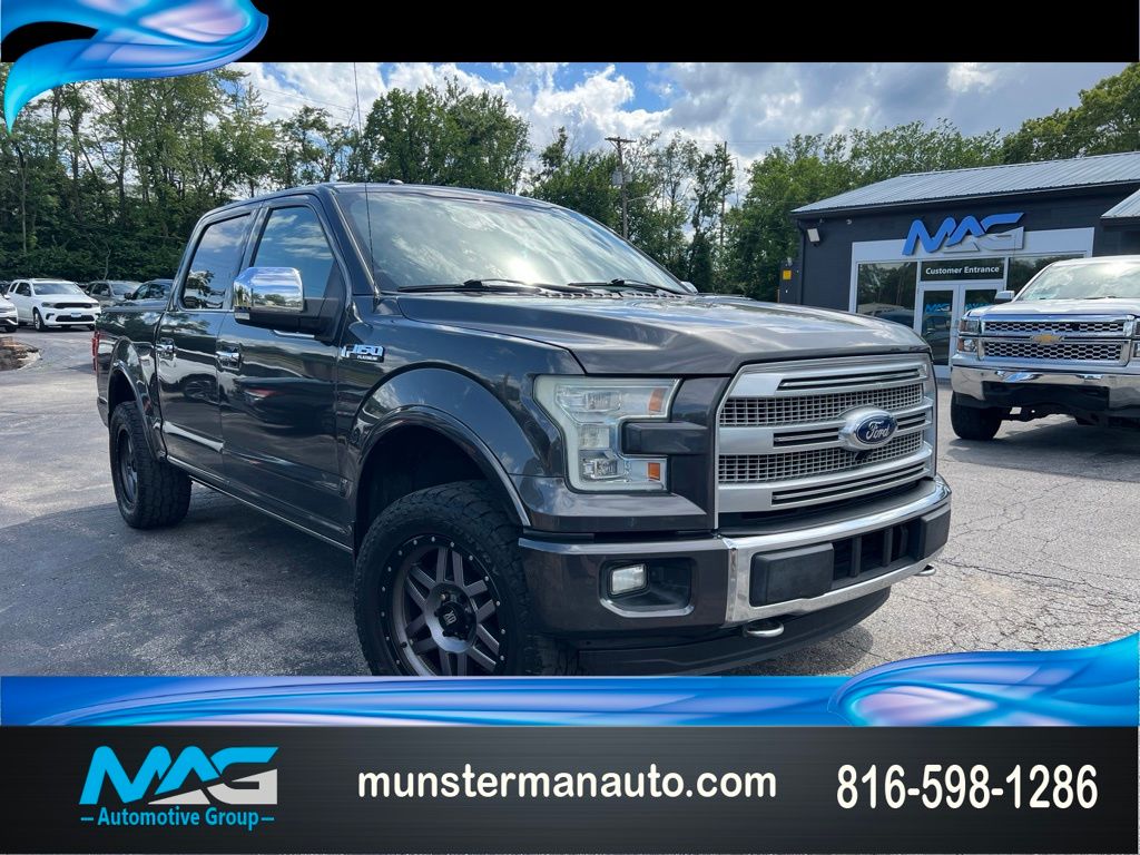 Gray (Magnetic Metallic) 2015 Ford F-150 Pickup Truck Four-Wheel Drive 6-Speed Automatic