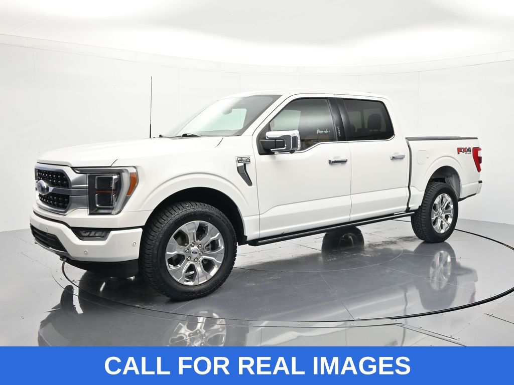 White Metallic 2022 Ford F-150 Pickup Truck Four-Wheel Drive Automatic