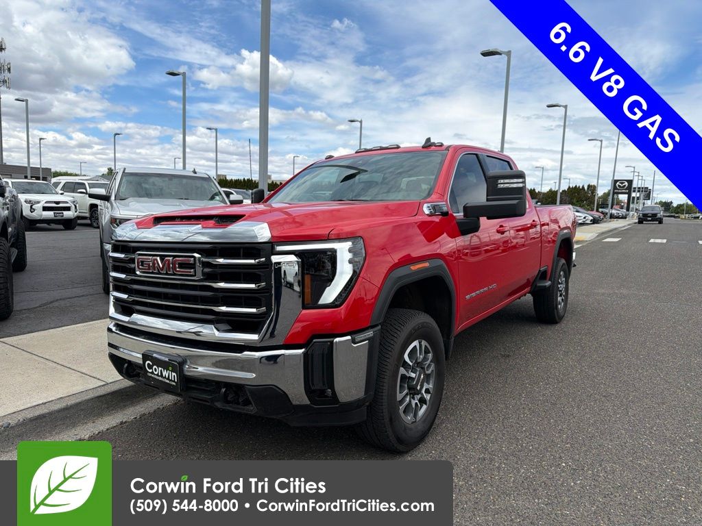 Cardinal Red 2025 GMC Sierra 2500HD Pickup Truck Four-Wheel Drive Automatic