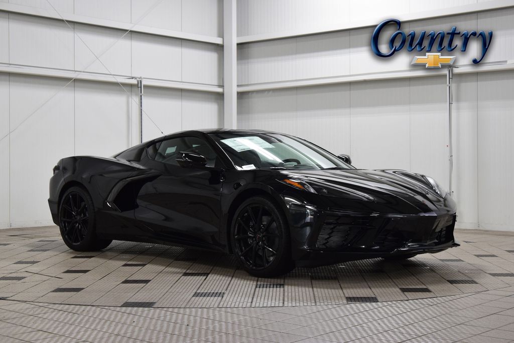 Black 2027 Chevrolet Corvette Coupe Rear-Wheel Drive 8-Speed Dual Clutch