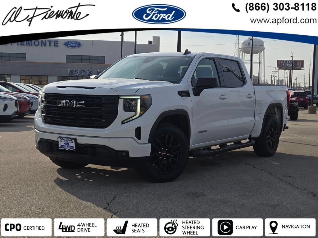 Summit White 2023 GMC Sierra 1500 Pickup Truck Four-Wheel Drive Automatic