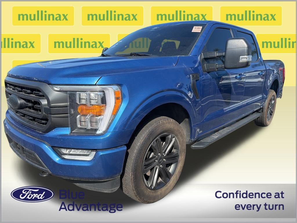 Certified Used 2022 Blue Ford XLT image 2