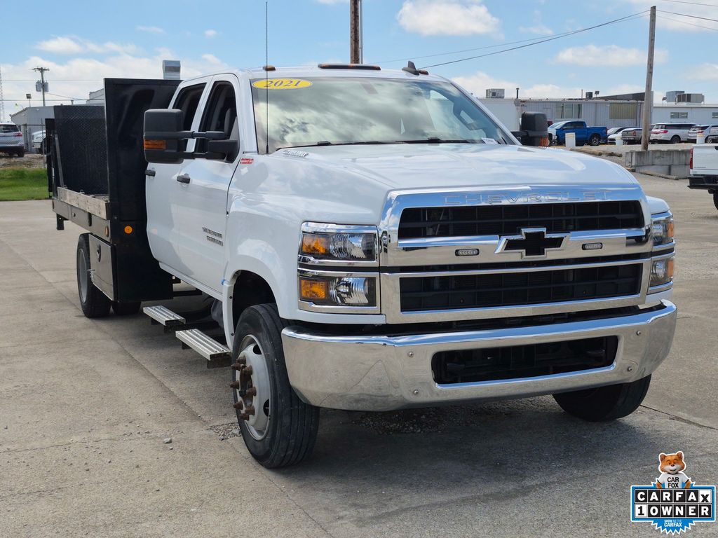 Summit White 2021 Chevrolet Silverado 4500HD Pickup Truck 6-Speed Automatic