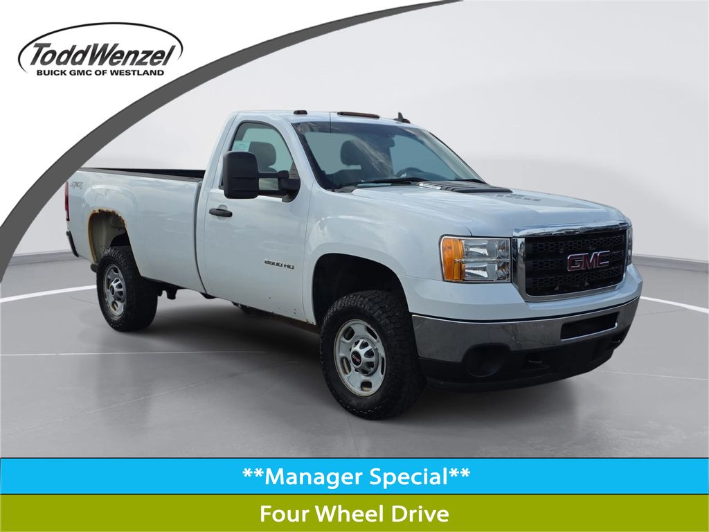 Summit White 2014 GMC Sierra 2500HD Work Truck LB 4WD Pickup Truck Four-Wheel Drive 6-Speed Automatic Overdrive