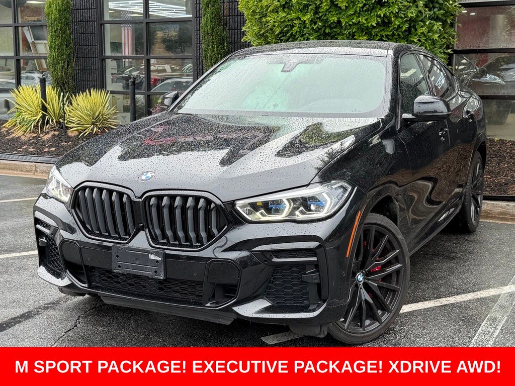 Black Sapphire Metallic 2022 BMW X6 SUV / Crossover All-Wheel Drive 8-Speed Automatic