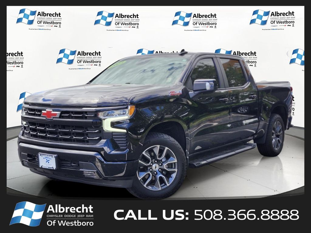 Black 2023 Chevrolet Silverado 1500 Pickup Truck Four-Wheel Drive Automatic