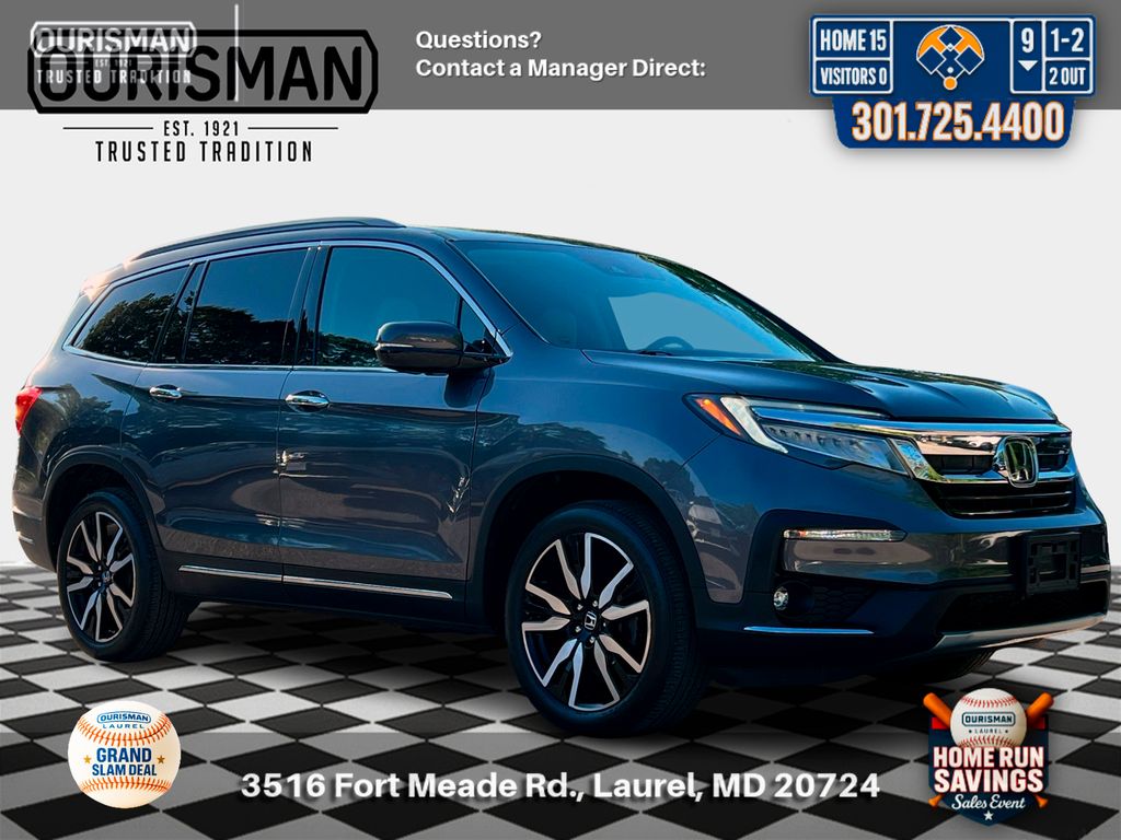 Gray (Modern Steel Metallic) 2021 Honda Pilot Touring AWD with Rear Captains Chairs SUV / Crossover All-Wheel Drive 9-Speed Automatic