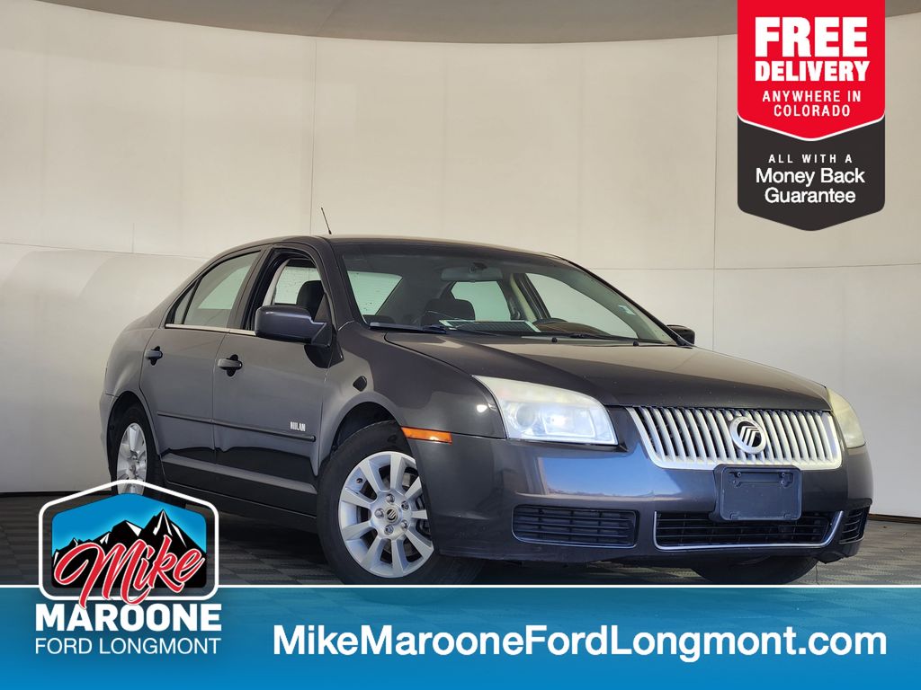 Black 2007 Mercury Milan Sedan Front-Wheel Drive 6-Speed Automatic
