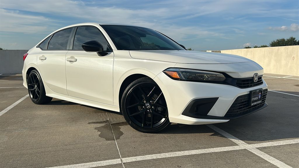 2024 Honda Civic Sport White at Emmons Autoplex