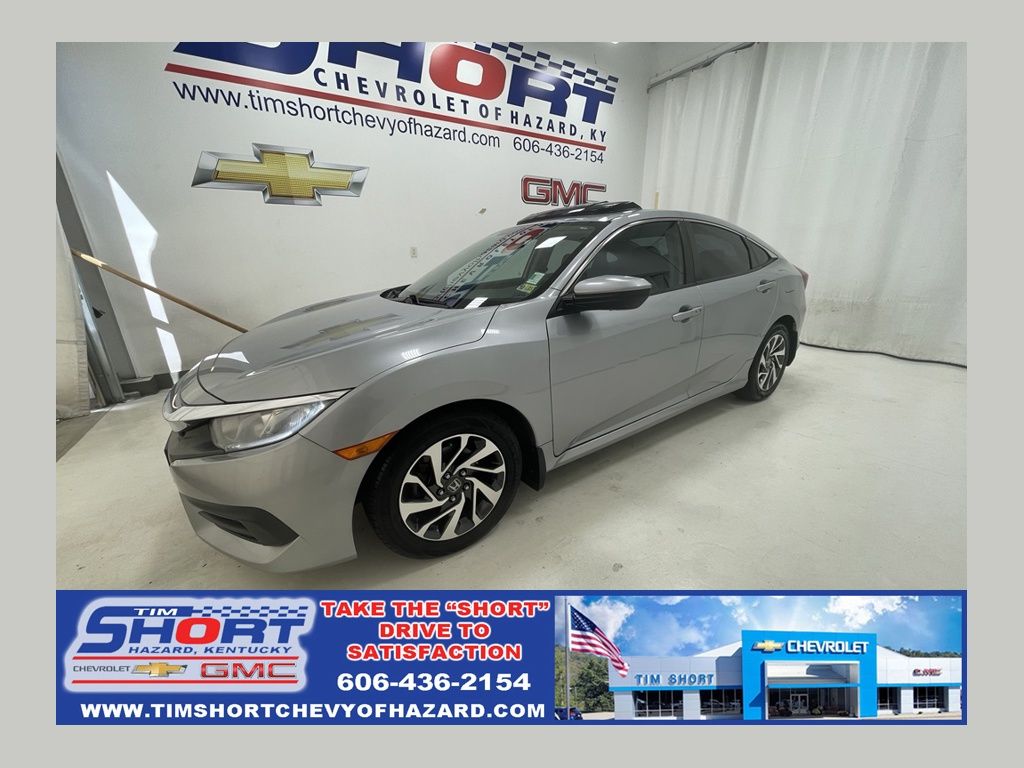 Lunar Silver Metallic 2018 Honda Civic Sedan Front-Wheel Drive Continuously Variable Transmission