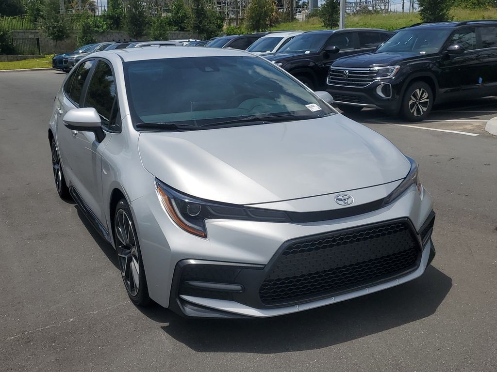 Classic Silver Metallic 2020 Toyota Corolla Sedan Front-Wheel Drive Continuously Variable Transmission