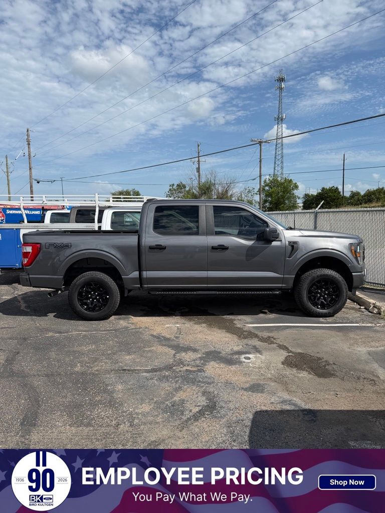Gray Metallic 2023 Ford F-150 XL SuperCrew 4WD Pickup Truck Four-Wheel Drive Automatic