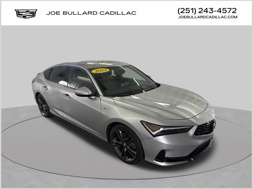 Gray 2023 Acura Integra Sedan Front-Wheel Drive Continuously Variable Transmission