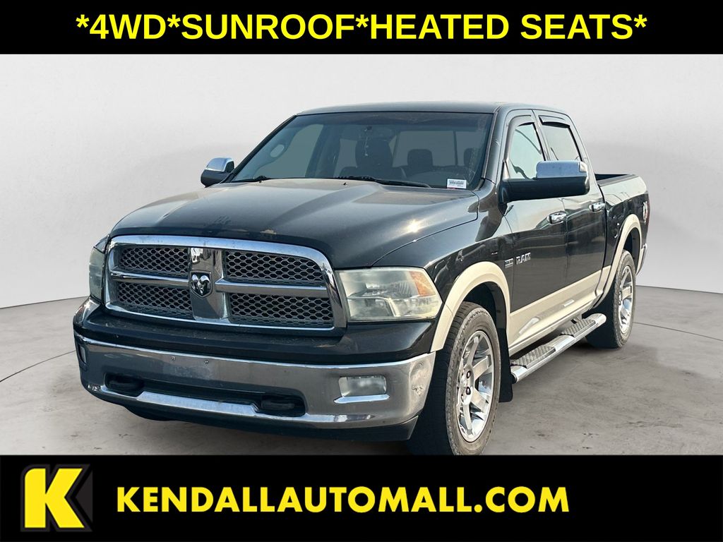 Brilliant Black Crystal Pearlcoat 2010 Dodge RAM 1500 Pickup Truck Four-Wheel Drive 5-Speed Automatic