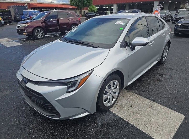 Classic Silver Metallic 2025 Toyota Corolla Hybrid Sedan Front-Wheel Drive Continuously Variable Transmission