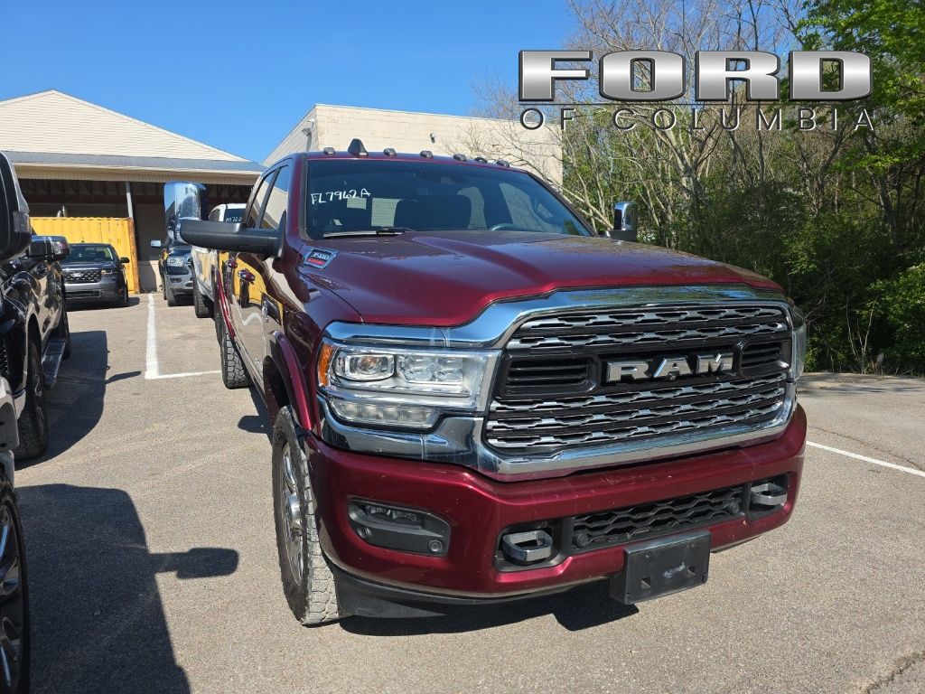 Delmonico Red Pearlcoat 2020 RAM 3500 Limited Mega Cab 4WD Pickup Truck Four-Wheel Drive 6-Speed Automatic