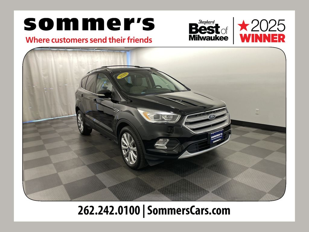 Shadow Black 2018 Ford Escape SUV / Crossover All-Wheel Drive 6-Speed Automatic