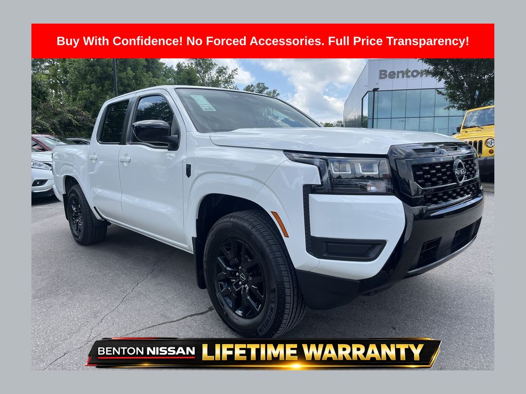 Glacier White 2026 Nissan Frontier Pickup Truck 4X2 9-Speed Automatic Overdrive