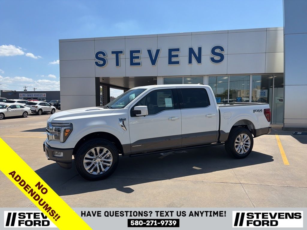 White 2026 Ford F-150 King Ranch SuperCrew 4WD Pickup Truck Four-Wheel Drive Automatic
