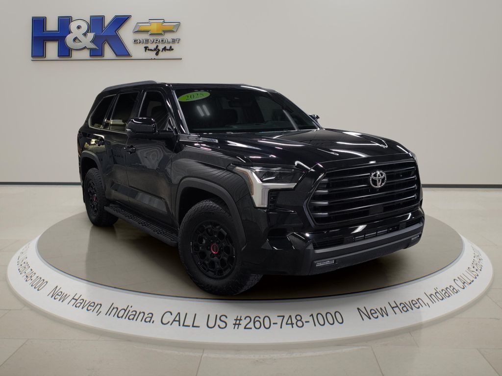 Midnight Black Metallic 2025 Toyota Sequoia SUV / Crossover Four-Wheel Drive Automatic