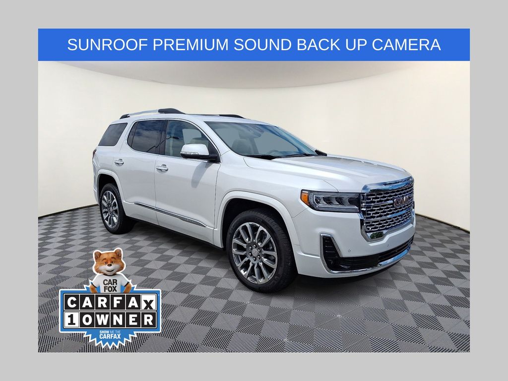White Frost 2023 GMC Acadia Denali AWD SUV / Crossover Four-Wheel Drive 9-Speed Automatic