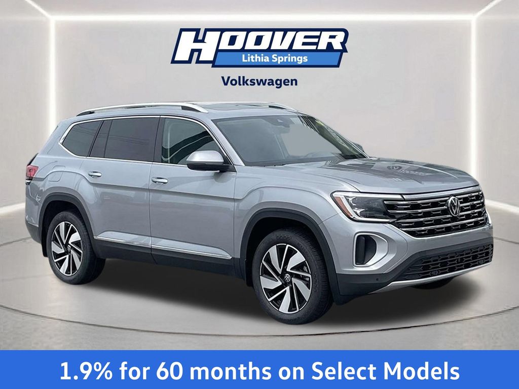 Silver Mist Metallic 2025 Volkswagen Atlas SUV / Crossover All-Wheel Drive 8-Speed Automatic