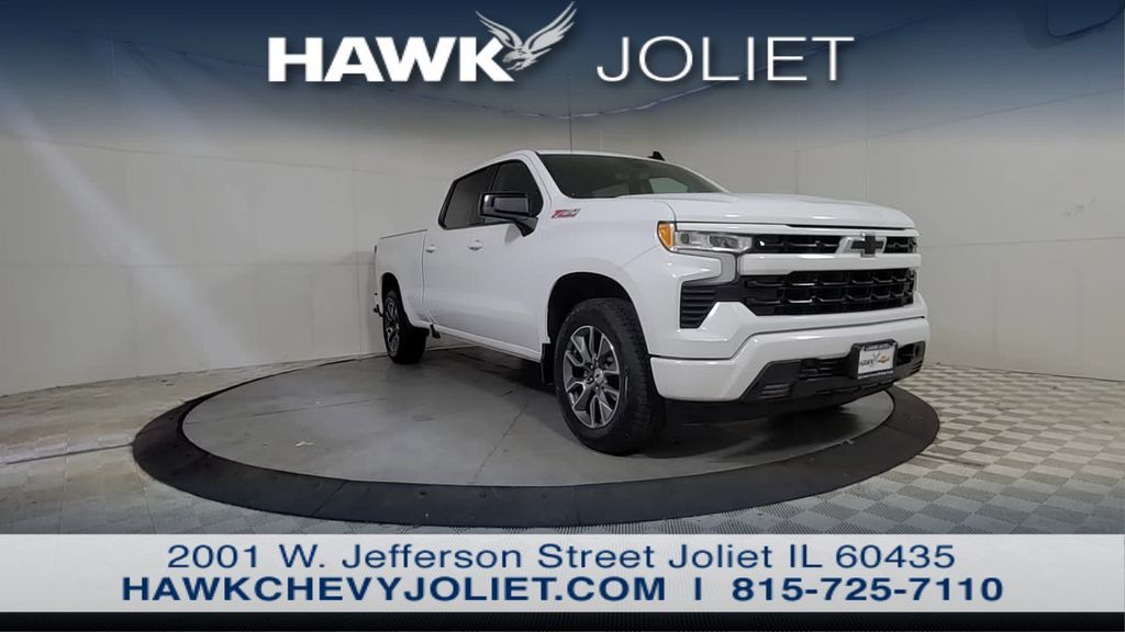 Summit White 2024 Chevrolet Silverado 1500 Pickup Truck Four-Wheel Drive Automatic