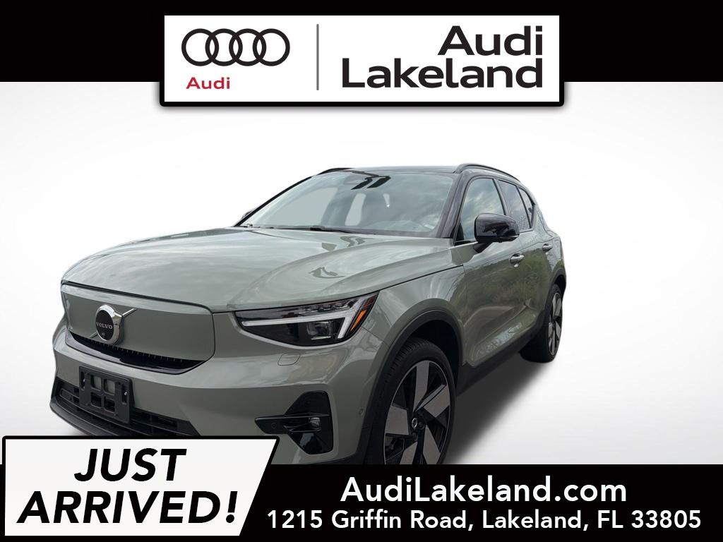 Sage Green Metallic 2023 Volvo XC40 Recharge Twin Ultimate eAWD SUV / Crossover All-Wheel Drive 1-Speed Automatic