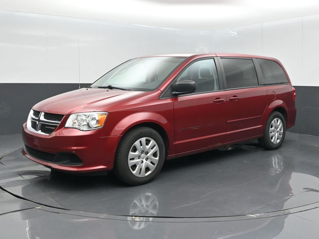 Deep Cherry Red Crystal Pearlcoat 2015 Dodge Grand Caravan Minivan Front-Wheel Drive 6-Speed Automatic