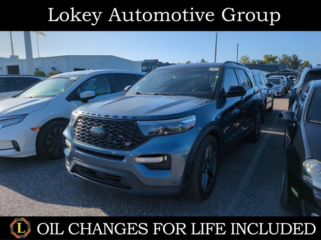 Blue Metallic 2020 Ford Explorer SUV / Crossover All-Wheel Drive Automatic