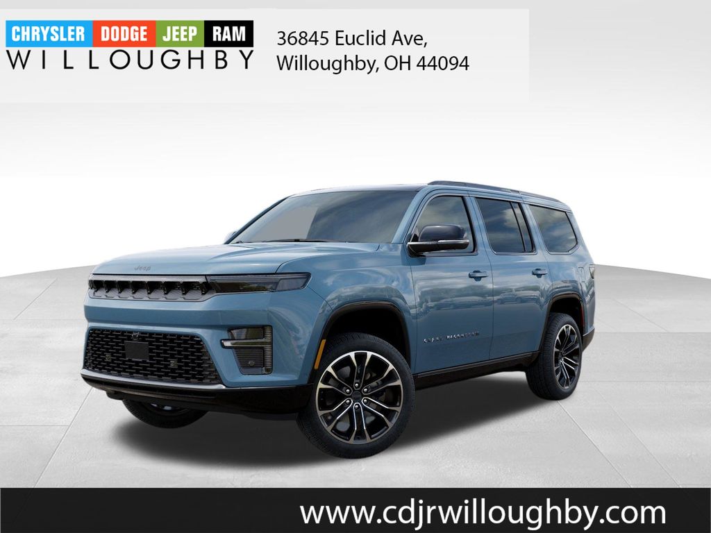 Gray (Steel Blue) 2026 Jeep Grand Wagoneer SUV / Crossover Four-Wheel Drive 8-Speed Automatic