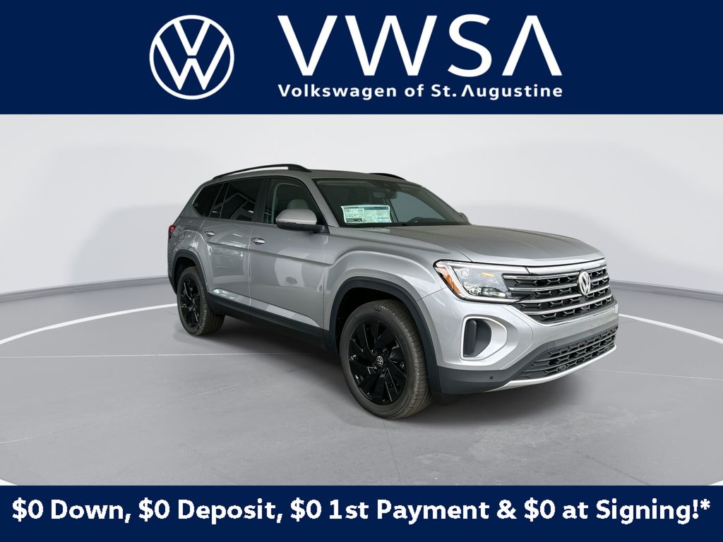 Silver Mist Metallic 2026 Volkswagen Atlas SUV / Crossover All-Wheel Drive 8-Speed Automatic