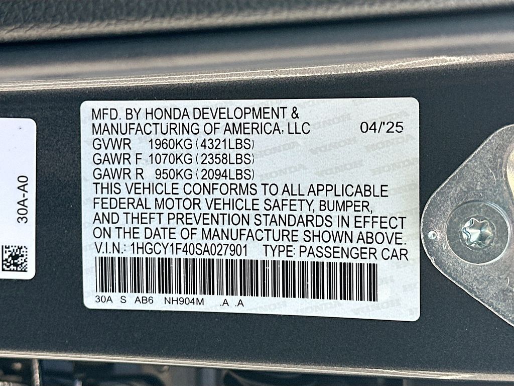 2025 Honda Accord SE 23