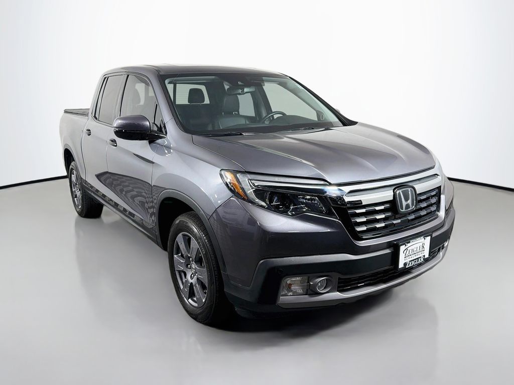 Gray 2020 Honda Ridgeline Pickup Truck All-Wheel Drive 9-Speed Automatic