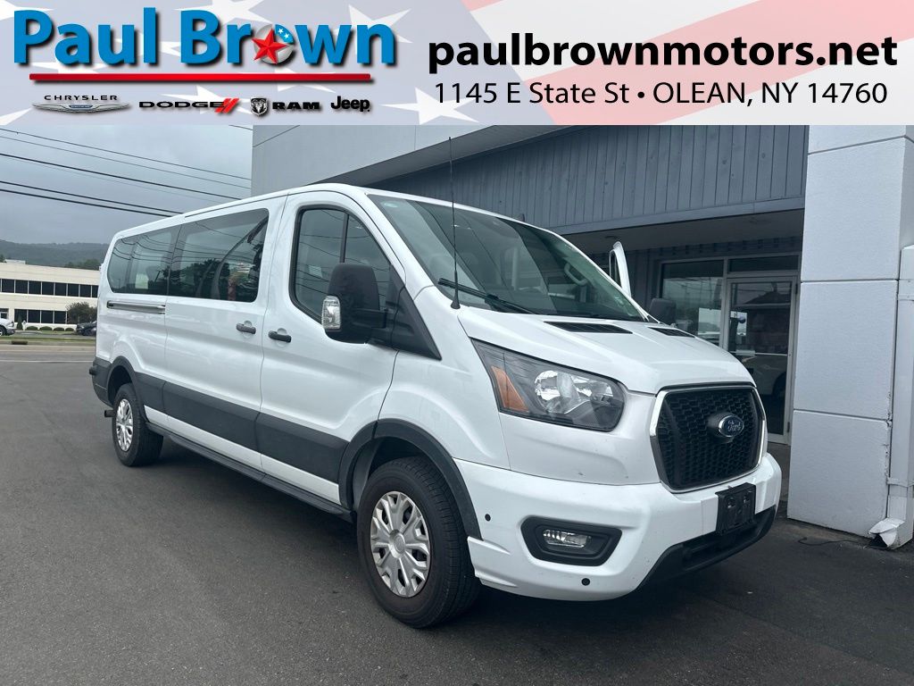 Oxford White 2024 Ford Transit Passenger Van Rear-Wheel Drive