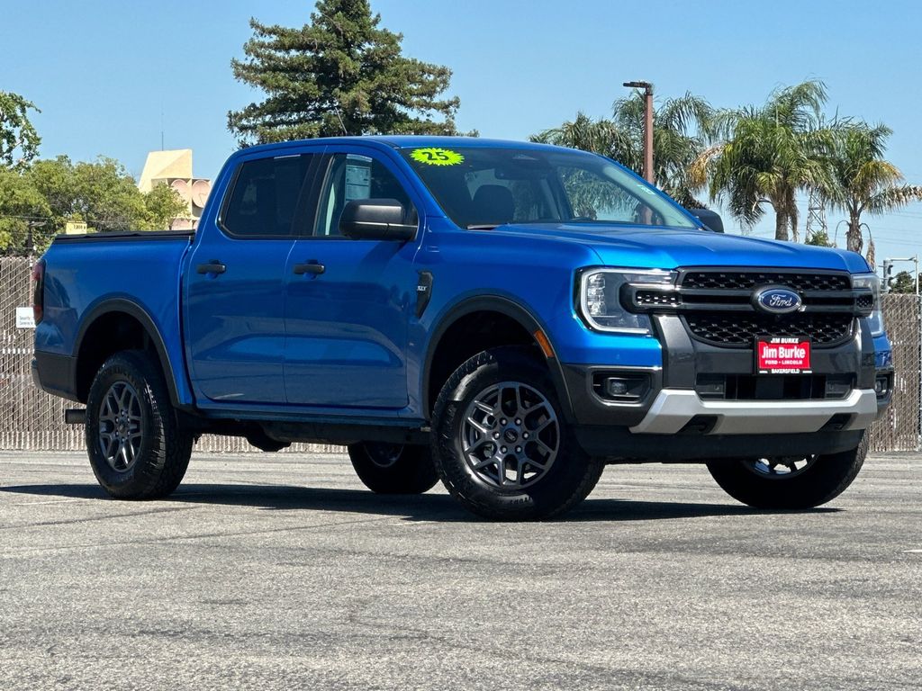 Velocity Blue Metallic 2025 Ford Ranger XLT SuperCrew 4WD Pickup Truck Four-Wheel Drive Automatic