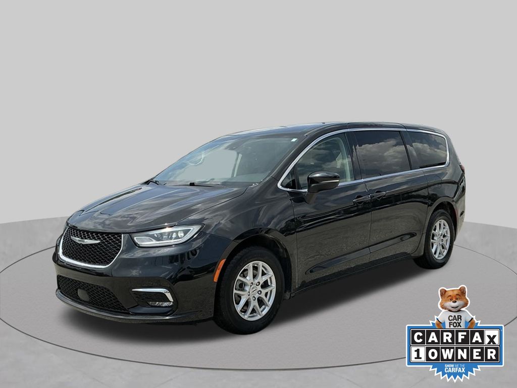 Brilliant Black Crystal Pearlcoat 2023 Chrysler Pacifica Minivan Front-Wheel Drive 9-Speed Automatic